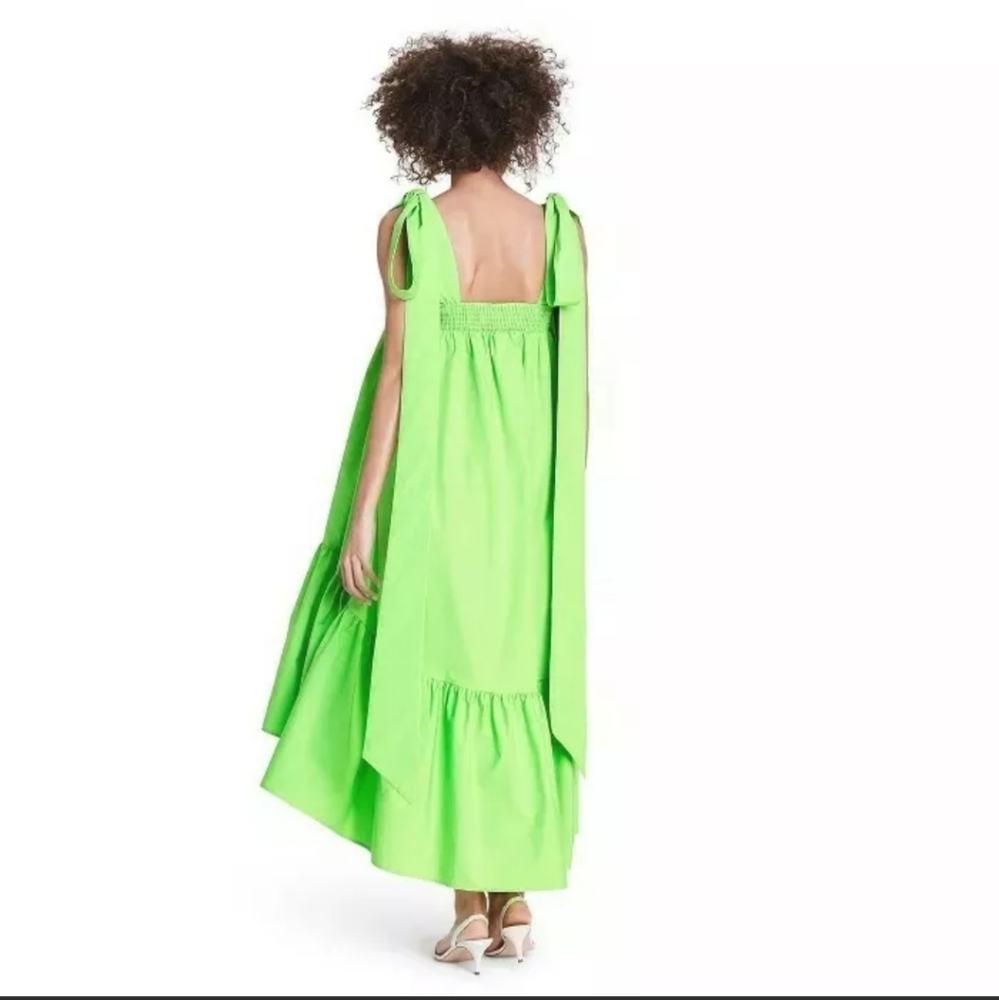 Christopher John Rogers Strap Tie Babydoll Dress - Picture 3 of 9